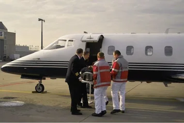 air ambulance flight to Germany